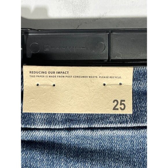 KanCan Womens Denim High Rise Bermuda Shorts Size 25 waist Distressed Frayed Hem - Picture 6 of 7